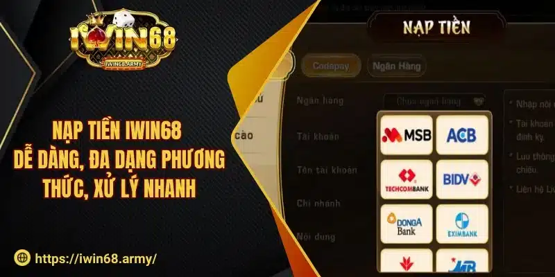 Nạp tiền iwin68